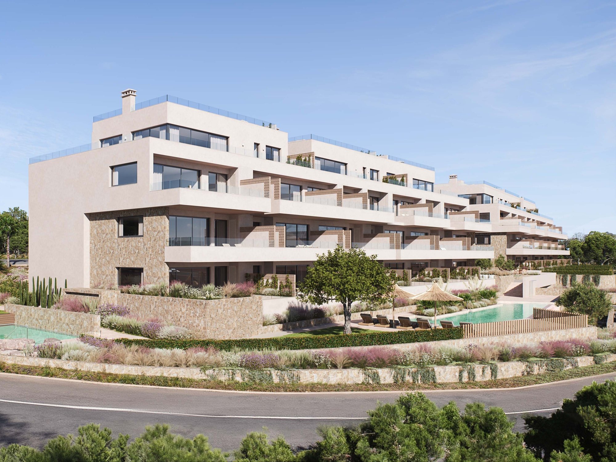 Verna – 3-roms leilighet med terrasse og moderne uttrykk